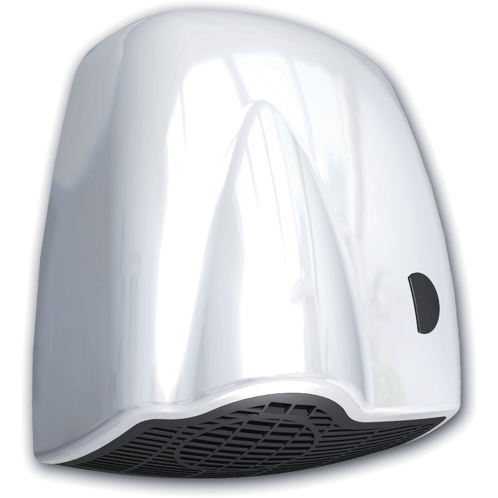 Sèche-mains chauffant blanc activation par bouton-poussoir Sèche-mains chauffant blanc activation par bouton-poussoir
