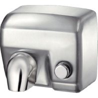 Sèche-mains électrique brossé activation par bouton