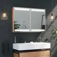 Armoire miroir LED personnalisée éclairante élégante pratique