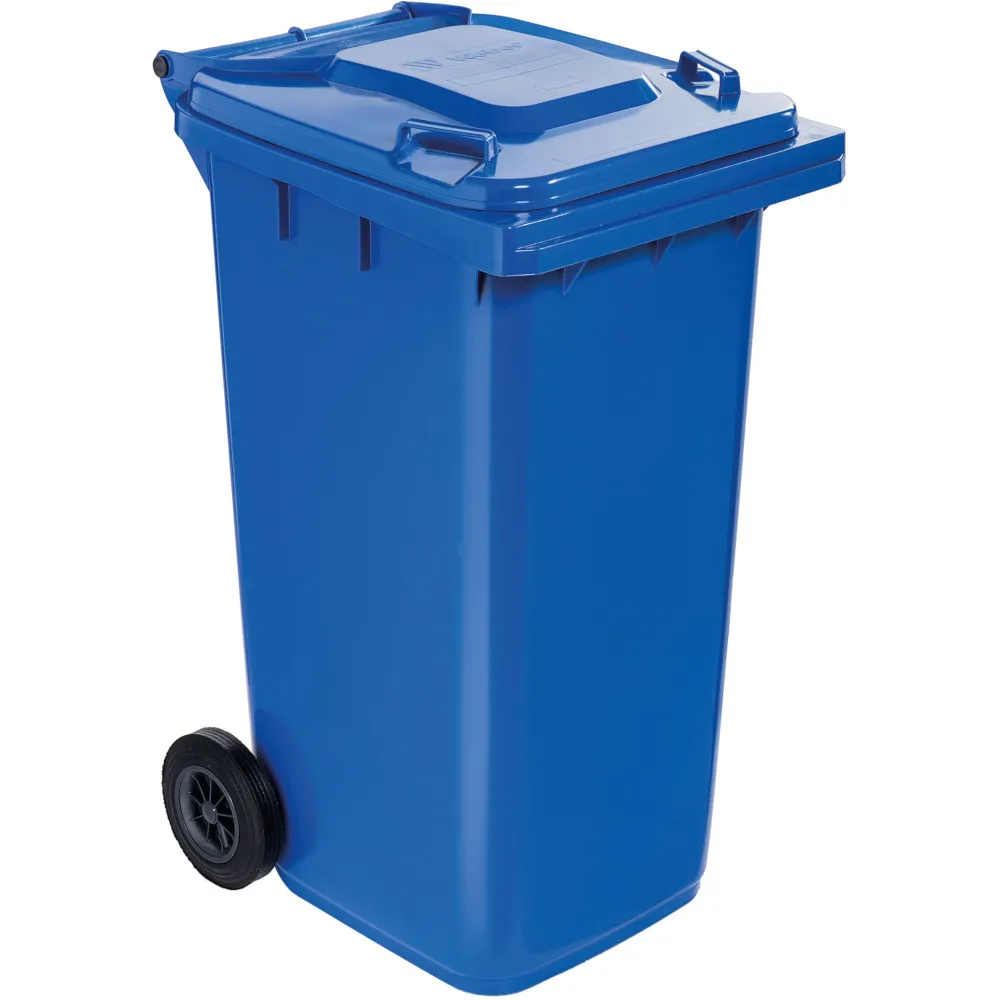 Container bleu 240L avec roulettes pratique