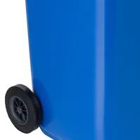 Poubelle bleue durable 240L roues résistantes UV