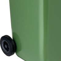 Poubelle verte 240L durable à roues robuste HDPE anti-UV