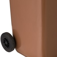 Container robuste 240L HDPE anti-UV avec roulettes