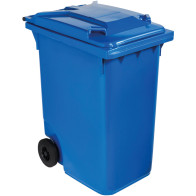 Poubelle bleue à roulettes grande capacité 360 litres