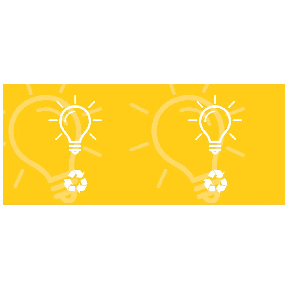 Autocollant ampoules économes en énergie lumineuse