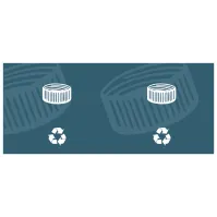 Autocollant bouchons colorés design moderne adhésif facile