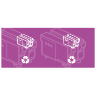 Autocollant cartouches encre jet haute qualité adhérence parfaite