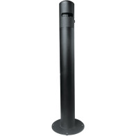 Cendrier rond sur pied élégant et moderne en inox