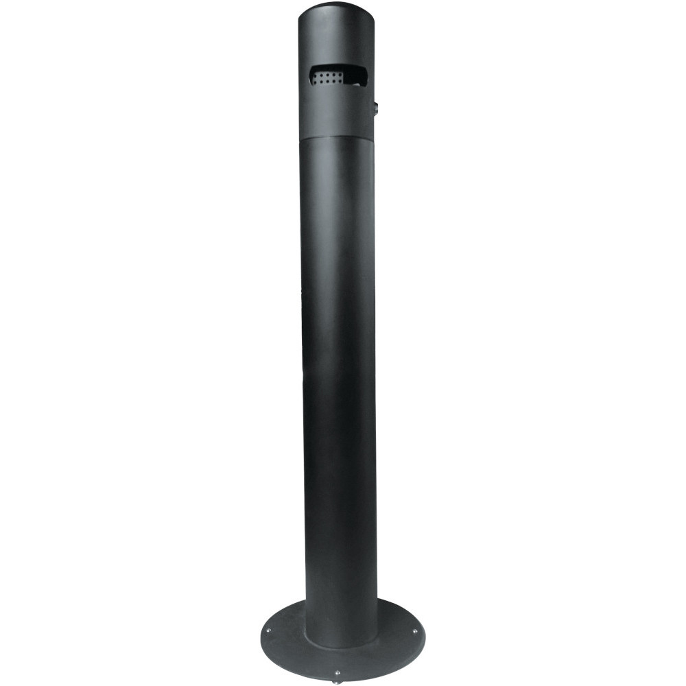 Cendrier rond sur pied élégant et moderne en inox Cendrier rond sur pied élégant et moderne en inox