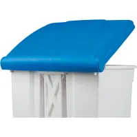 Poubelle plastique à pédale 30 litres bleue durable