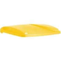 Poubelle à pédale 30L jaune pour usage professionnel