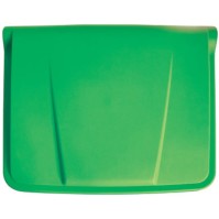 Poubelle plastique à pédale verte 30 litres