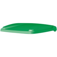 Poubelle à pédale tri sélectif verte 45L lot de 3