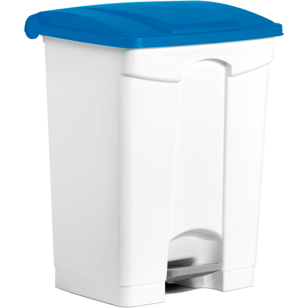 Poubelle plastique bleue à pédale 70L Poubelle plastique bleue à pédale 70L