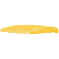 Poubelle à pédale 90L jaune pour usage professionnel efficace