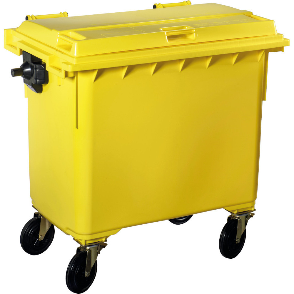 Conteneur mobile extérieur 770L jaune Conteneur mobile extérieur 770L jaune
