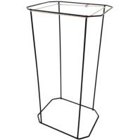 Meuble tri sélectif acier 4 flux fixation sol