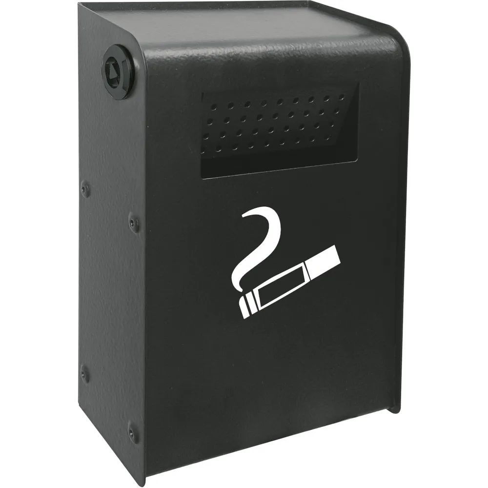 Cendrier mural pratique moderne vidage latéral extérieur compact