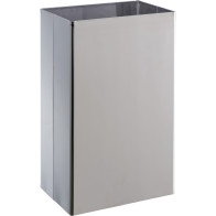 Corbeille basic inox brillant 25 litres