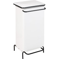 Poubelle de cuisine restaurant acier inoxydable avec pédale.