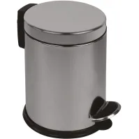 Poubelles rondes inox compactes lot de 8 pièces