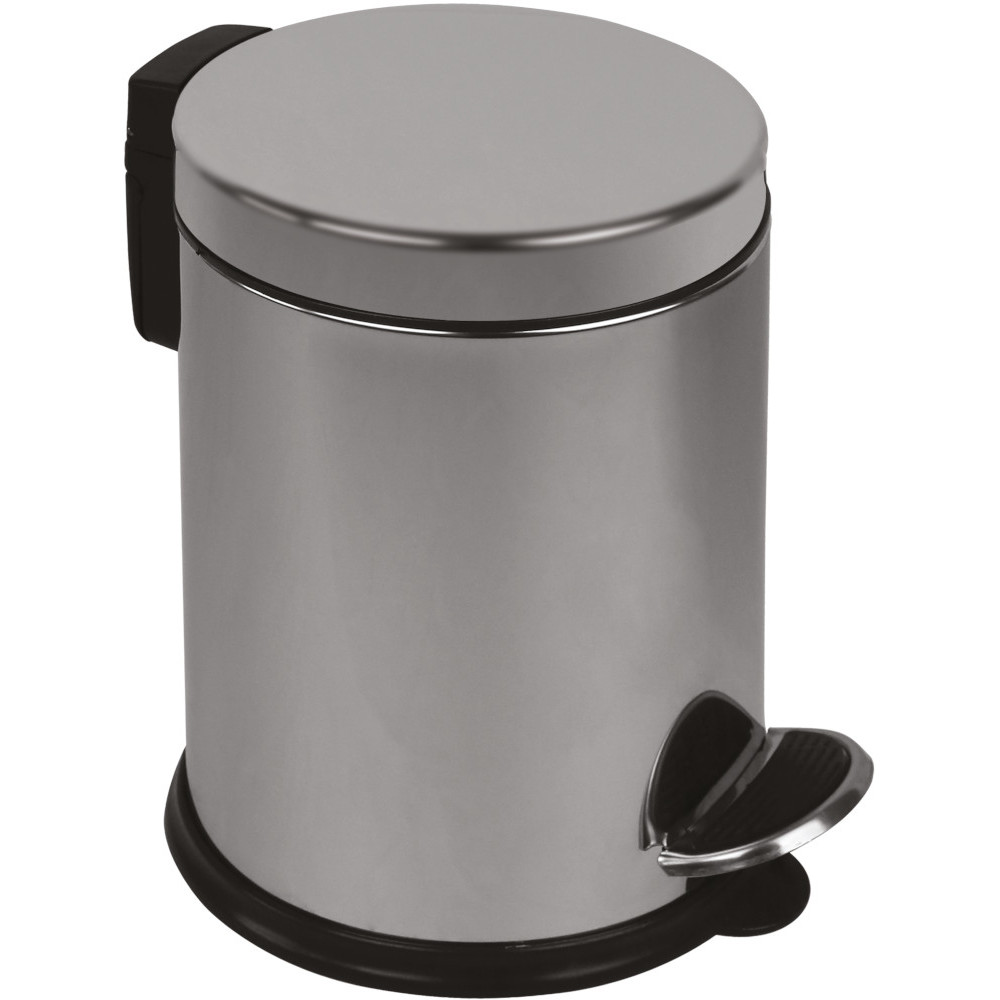 Poubelles rondes inox compactes lot de 8 pièces Poubelles rondes inox compactes lot de 8 pièces