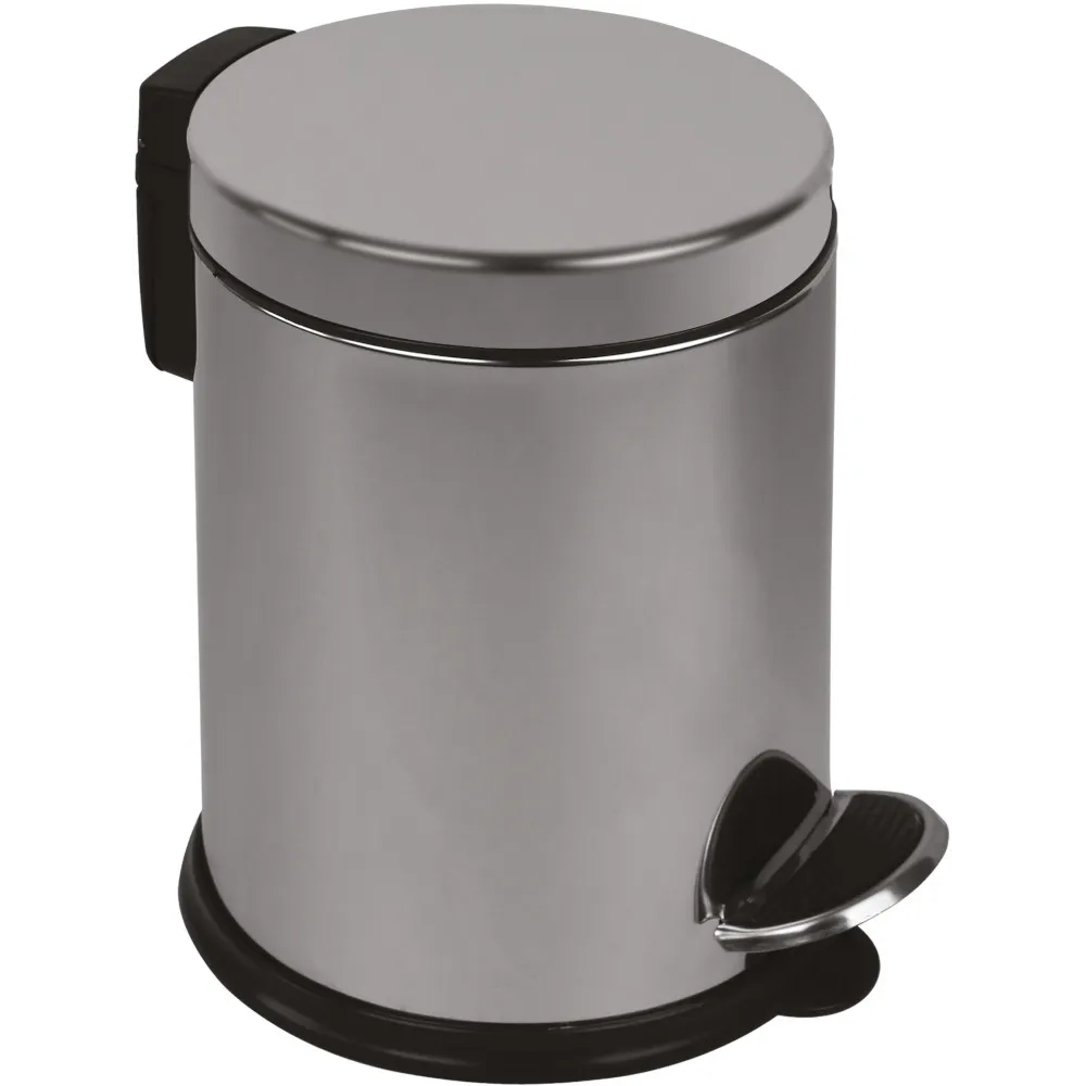 Poubelles rondes inox compactes lot de 8 pièces