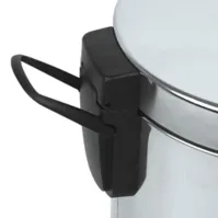 Petite poubelle ronde inox lot de huit élégante compacte