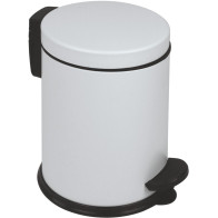 Petite poubelle ronde blanche lot de huit pièces