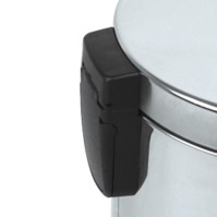 Poubelle ronde inox 5L lot de 8 élégante compacte