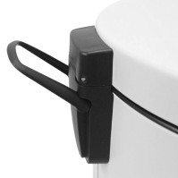 Poubelles rondes blanches 5L lot de huit élégantes