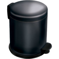 Lot de 8 poubelles rondes noires 5 litres