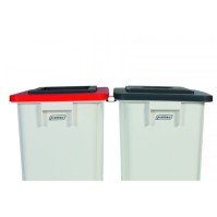 Cadre couvercle noir pour bacs 60L 80L durable robuste