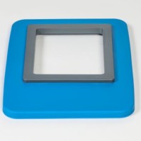 Cadre couvercle bleu adaptable pour bacs 60L 80L
