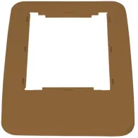 Cadre couvercle marron pour bacs de 60L et 80L