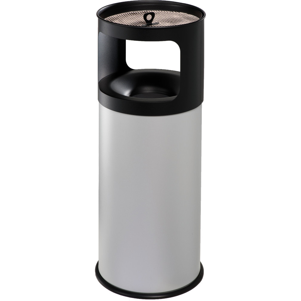 Poubelle anti-feu 60 L pour tri sélectif - couleur gris clair