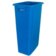 Bac recyclage 80L bleu robuste pratique extérieur intérieur