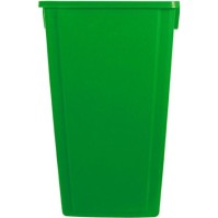 Bac recyclage vert 80L plastique extérieur collecte déchets