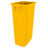 Bac recyclage jaune 80L pour déchets collectables recyclables