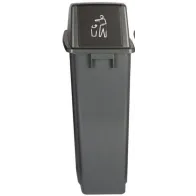 Bac 60L avec couvercle pour déchets divers colorés.