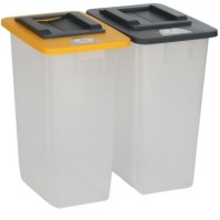 Bac recyclage 60L translucide configurable pratique et moderne