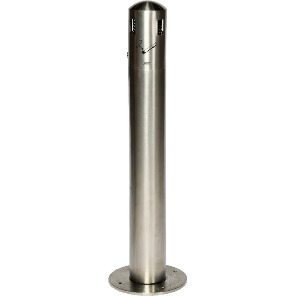 Cendrier XXL design inox noir