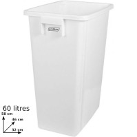 Bac recyclage 60L blanc configurable pratique et moderne