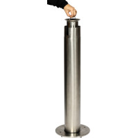 Cendrier inox XXL noir élégant