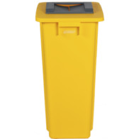 Bac recyclage jaune 60L configurable pratique et durable