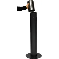 Cendrier XXL noir design inoxydable