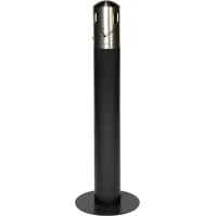 Cendrier poubelle rectangulaire 27 litres inox brillant