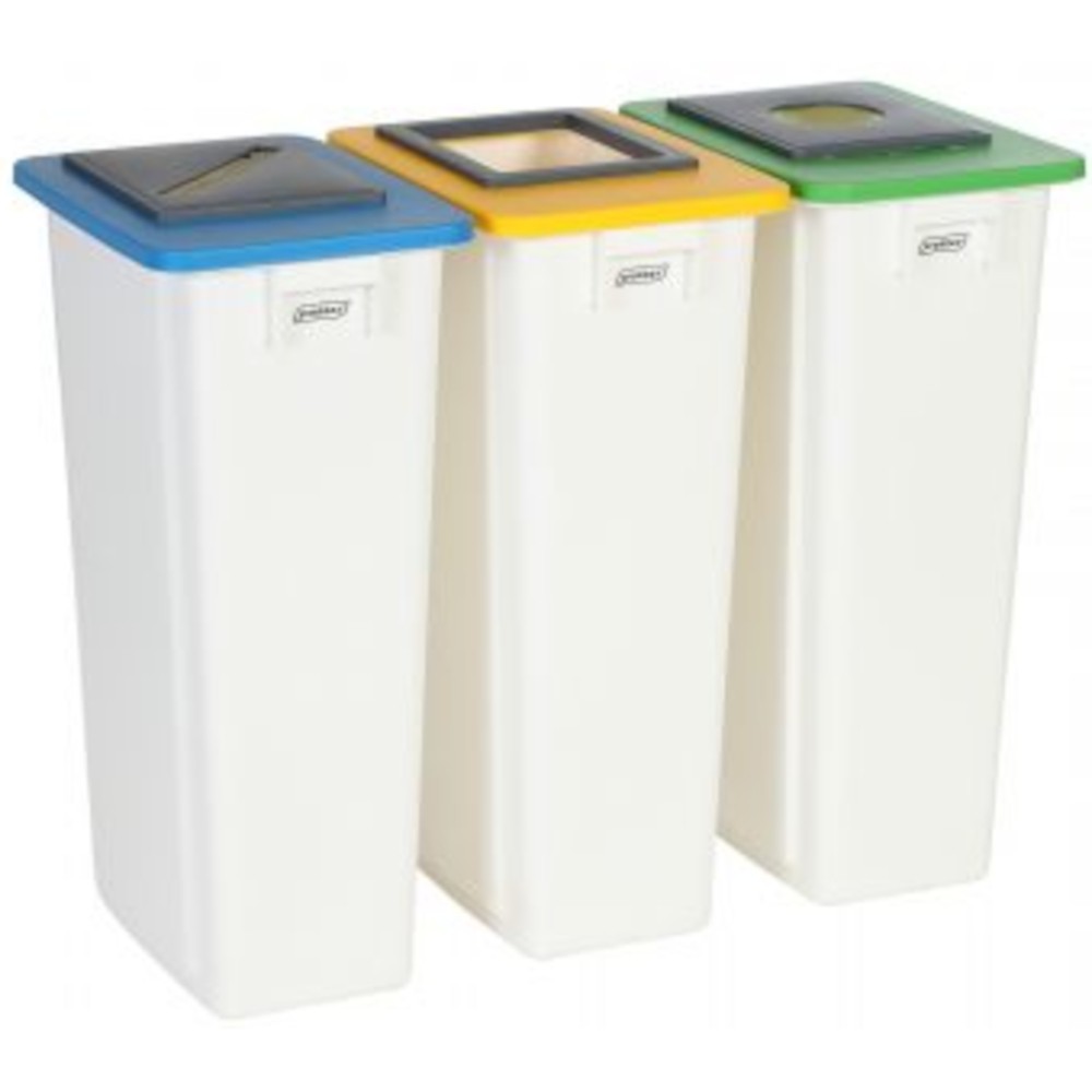 Collecteur recyclage blanc 80L configurable pratique et moderne Collecteur recyclage blanc 80L configurable pratique et moderne