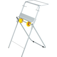 Dérouleur robuste acier blanc pour rouleaux papier professionnels