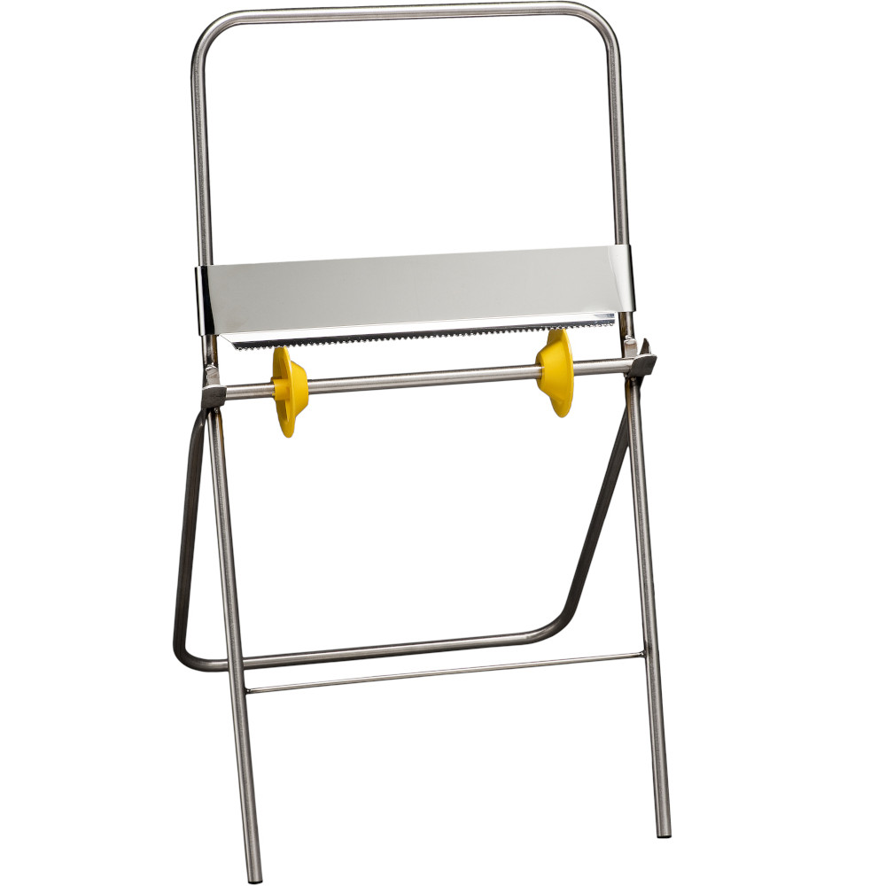 Dérouleur papier inox sur pieds robuste et pratique. Dérouleur papier inox sur pieds robuste et pratique.